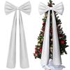 200x50cm Christmas Decorative Large Bow Giant Ribbon Xmas Tree Toppers Bowknot Pendant Ornaments for Holiday Wall Backdrop Decor