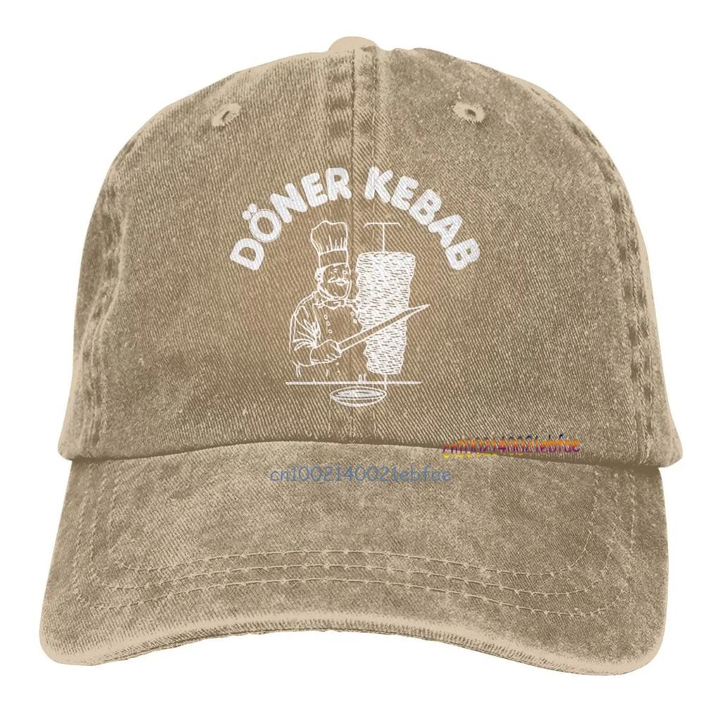 Döner Kebab Grafik Baseball Caps Unisex Lässige Snapback Mütze Lustige Herren Baumwoll-Trucker-Caps Outdoor Sportkappe Hip Hop Denim Hüte