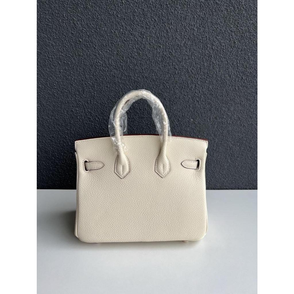 Gold Buckle Classic Fashionable Women's First-layer Cowhide Lychee Leather Handbag