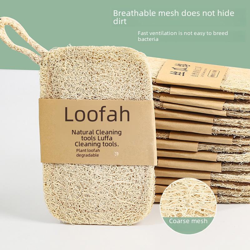 Natürlicher Luffa Spülschwamm, Küchenreinigungsschwamm für Geschirr, Töpfe und Pfannen, Umweltfreundlich und Kratzfrei
