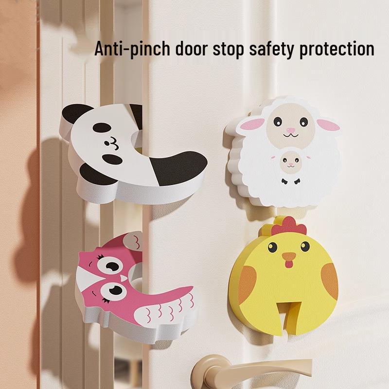 

2-Pack Child Safety Door Stopper: Anti-Pinch & Anti-Collision for Baby Rooms