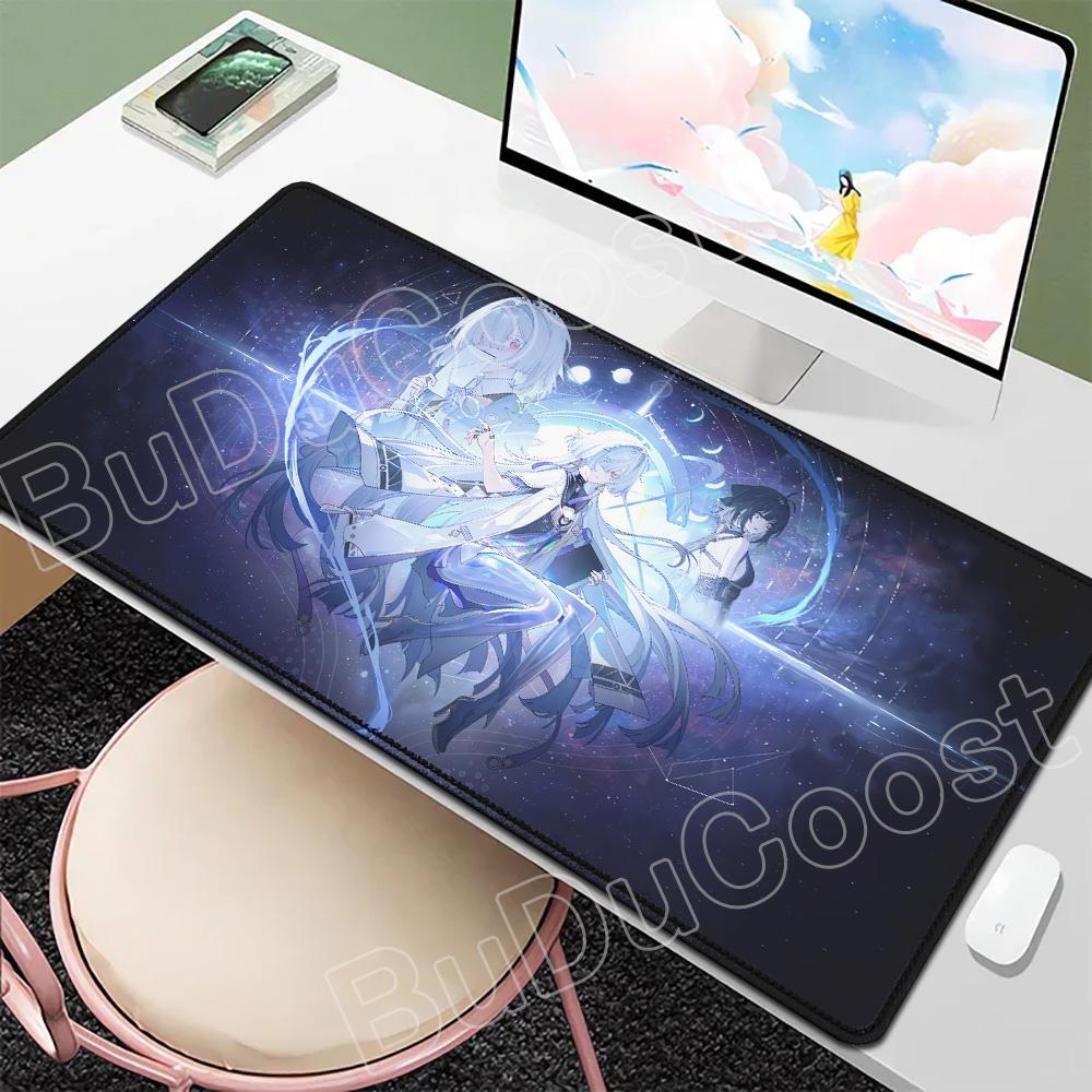 Wuthering Waves Mouse Carpet Aemeath Mause Pad Gamer Keyboard Mat Pads Mornye Protector Laptops Large Mousepad Cartoon Desk Mats