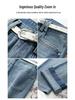 Wide-Leg Women's Jeans: Spring/Autumn 2024, New Loose Straight-Leg, Petite Slimming Floor-Length Style.