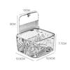 Hair Accessories Clear Organizer Acrylic Storage Box With Lid for Girls Home Desktop Jewelry Bathroom Accessories Storage Box