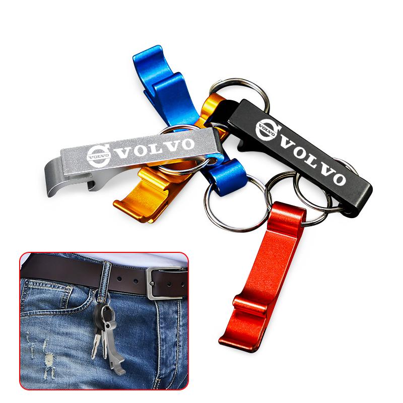 1 Pieza Abrebotellas de Cerveza Portátil Llavero Accesorios Para Volvo XC90 V90 V60 XC60 V40 S80 S60 S90 C40 XC40 V70 XC70 C30 C70