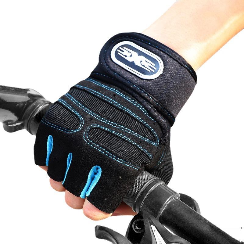 Gym Gloves Fitness Heavyweight Training Gloves Men Women Body Building Half Finger Non-Slip Gloves Wrist Weightlifting Sports