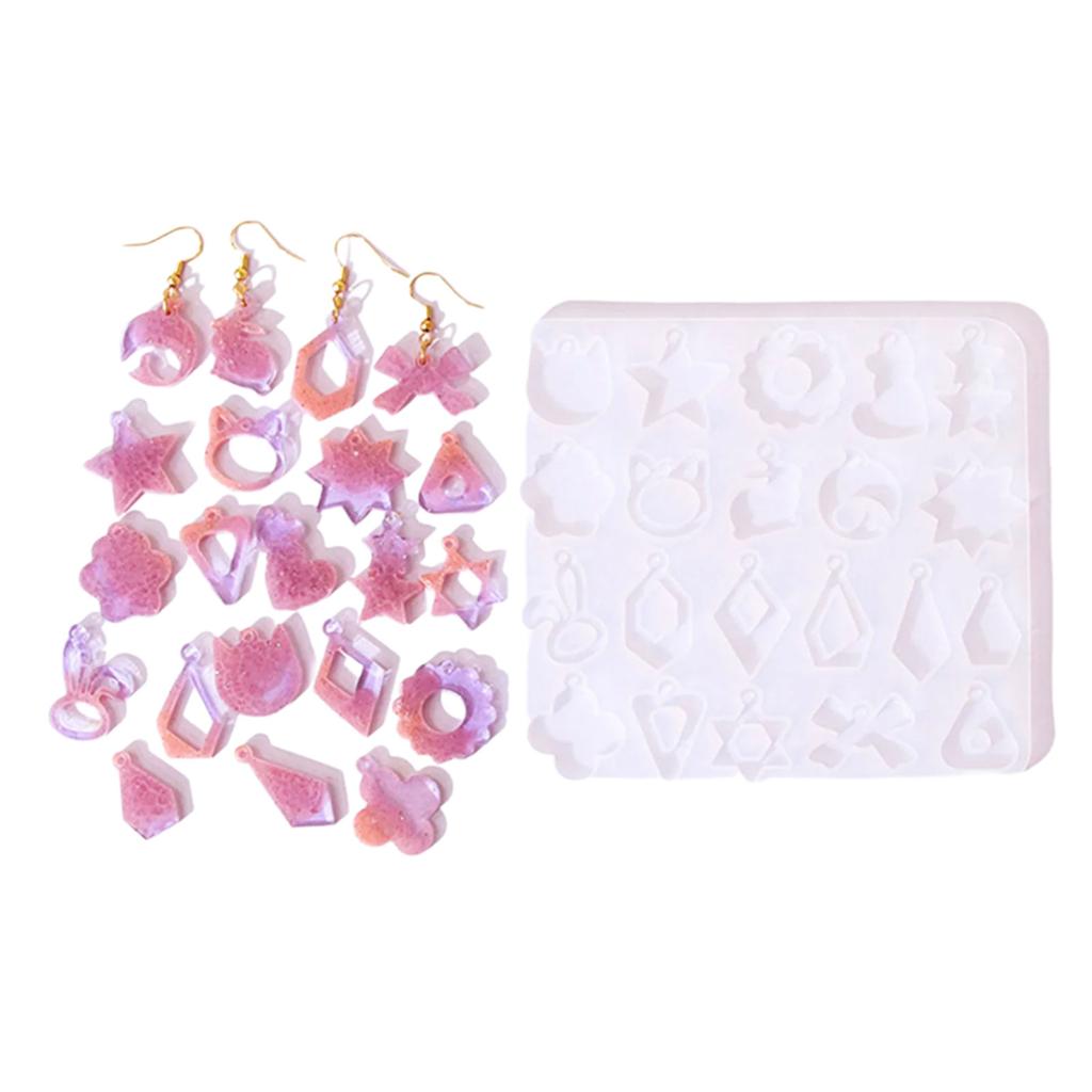 Stampo Creativo per Orecchini Fatti a Mano Pendenti per Orecchie Stampo in Silicone Stampo per Creazione di Gioielli Stampi Pratici per Ornamenti per Orecchie