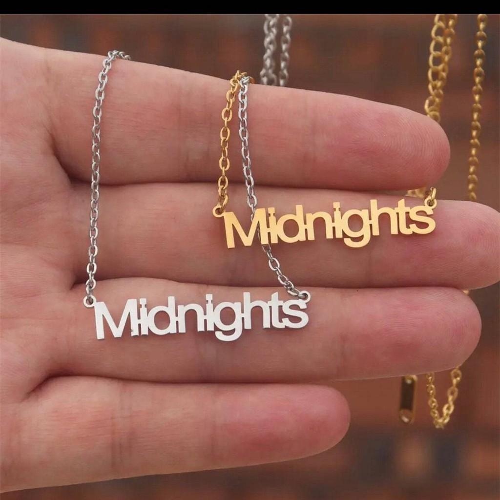 Taylor Digital Swift Signature Stainless Steel Necklace Pendant Letter Fashion