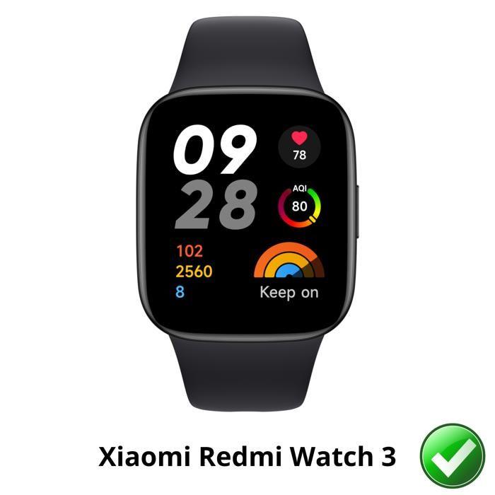 Protection écran pour Xiaomi Redmi Watch 3 [Pack 6] Film Plastique Protecteur Résistant Ultra Mince Phonillico