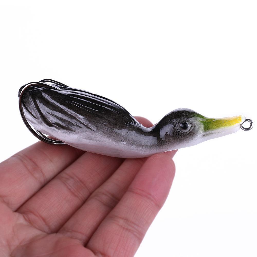 10.5cm 18.5g Duck Floating Soft Lure Shad Wobblers Silicone Fishing Lures Worm Artificial Bait