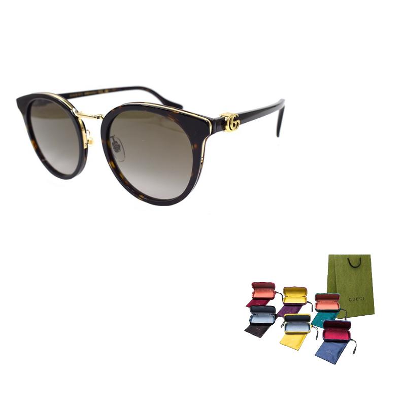 GUCCI GG Overlay Logo Series Trendy Holiday Travel Edition Sunglasses Women's Tortoiseshell Color