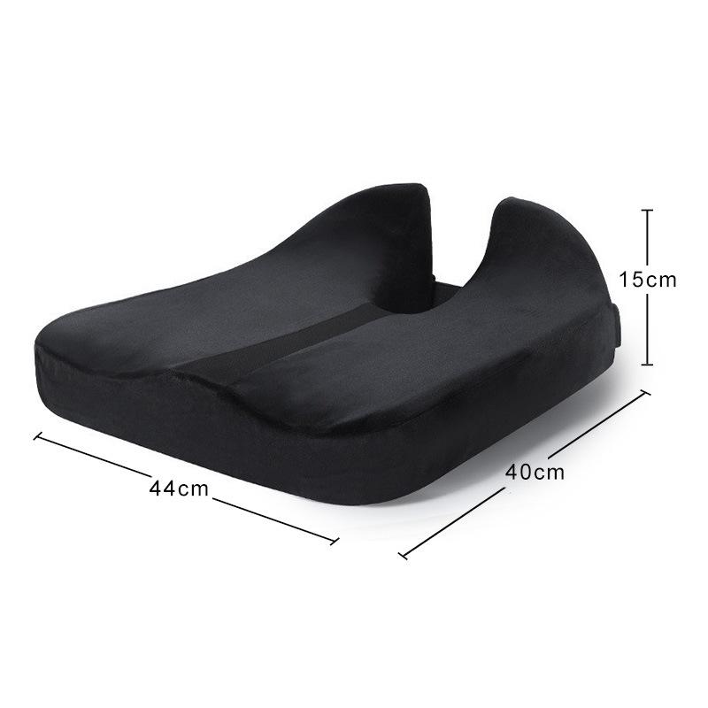 Breathable Memory Foam Seat Cushion, Rebound Wedge Pad for Car or Office Chair.