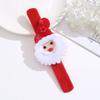Cartoon Christmas Slap Bracelet Toy Kids Party Favor Santa Claus Snowman Reindeer Children Kid Wristband 2025 Xmas Gift New Year