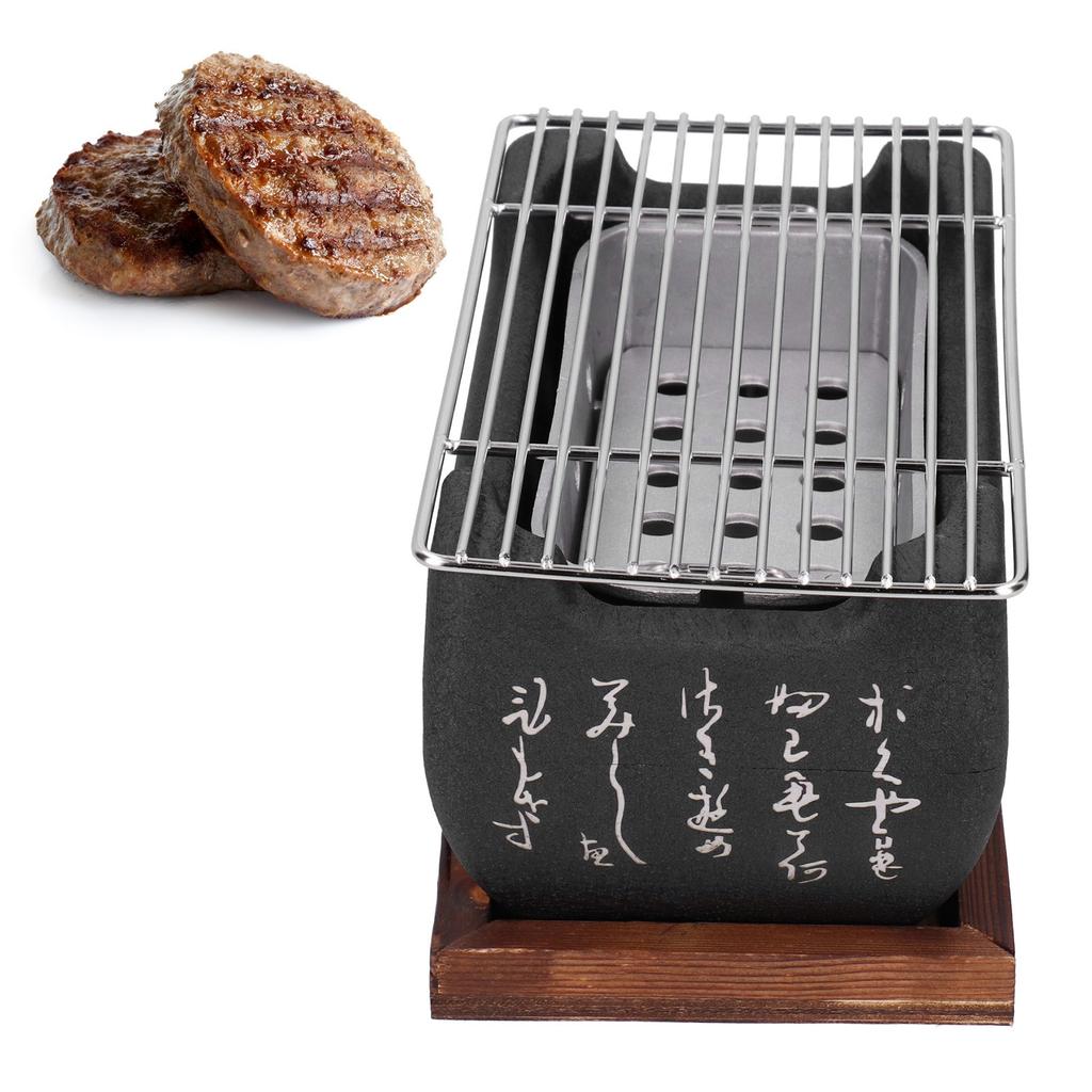 Japonský gril Mini domácí hliníková slitina Dřevěné uhlí Barbecue kamna Trouba Příslušenství Grilovací trouba Přenosný BBQ gril