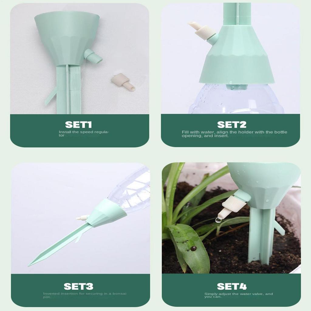 1/6Pcs Adjustable Drip Irrigation System Automatic Self Watering Spikes For Plants Indoor Outdoor Potted Plants Irrigation