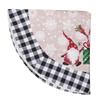 New Year Cloth/Linen Xmas Layout Floor Mat Cover Xmas Decor Christmas Carpet Xmas Tree Skirt