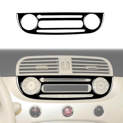 Radio-Panel-Blenden decken dekorative Aufkleber ab, Auto-Innenausstattung für Fiat 500 2012-2015, Modifikationspanel-Aufkleber