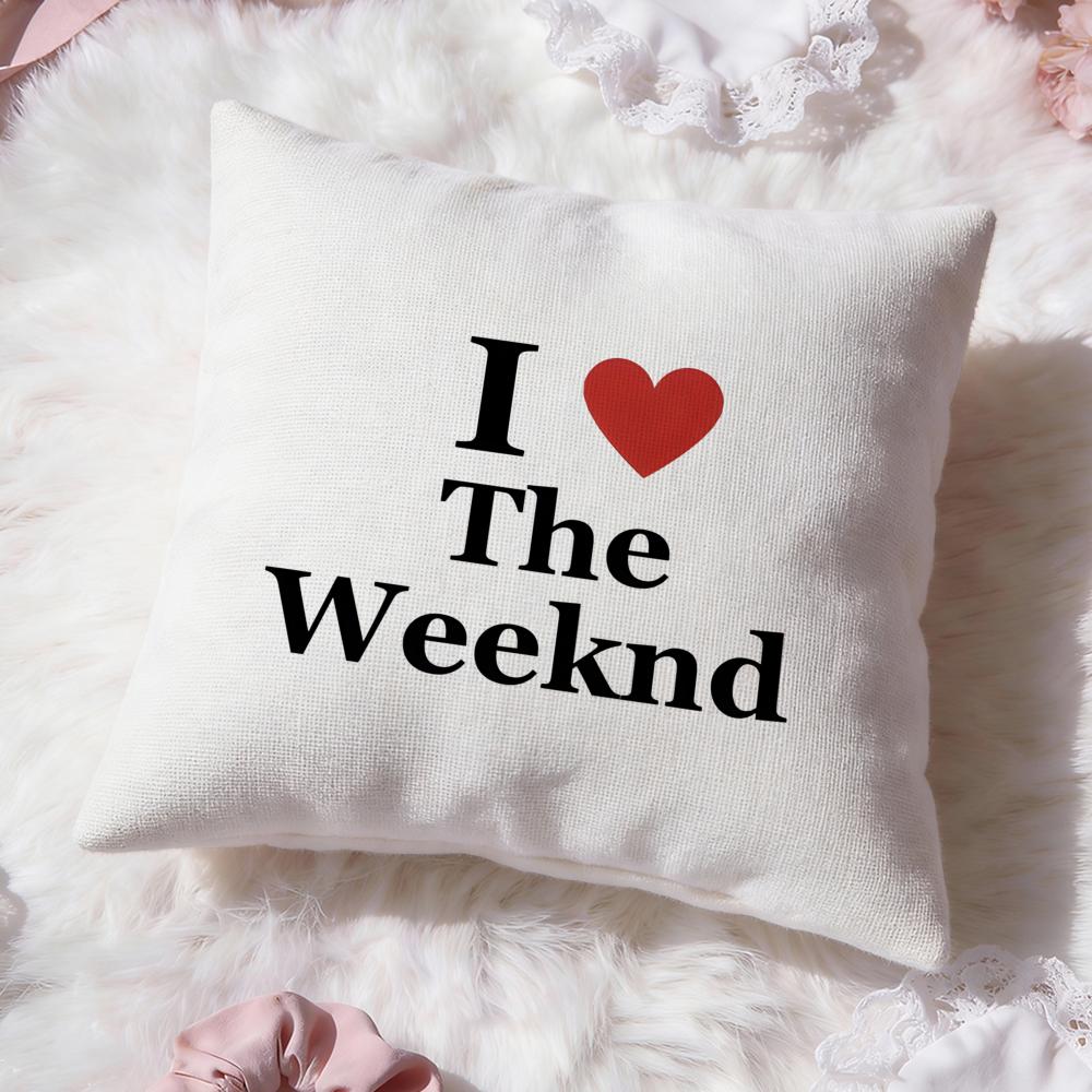 T-The Weeknd Sänger Kissenbezug Premium Komfort Wendbarer Kissenbezug -Zwei-in-Eins-Design für Jeden Raum & Autoinnenraum