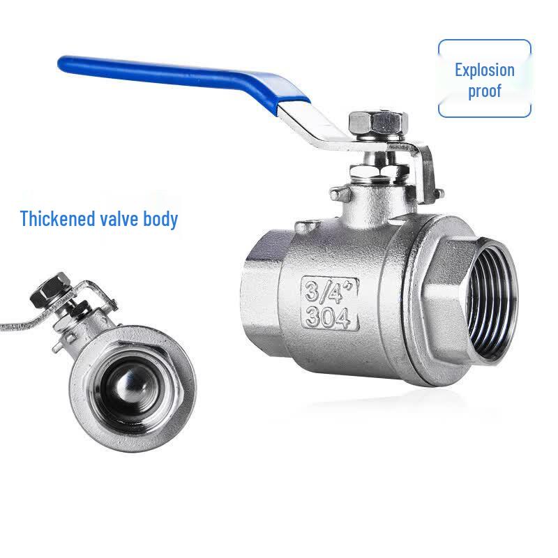 Jingrong Stainless Steel Two-Piece Threaded Ball Valve