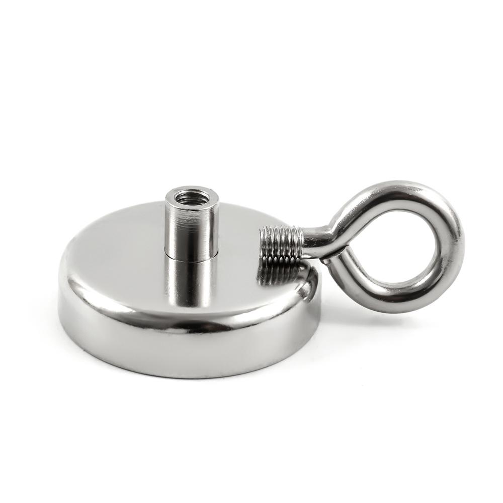Pot Garage Deep Sea with Eyebolt Ring Pulling Fishing Magnets Kitchen Tools Salvage Magnets Hooks