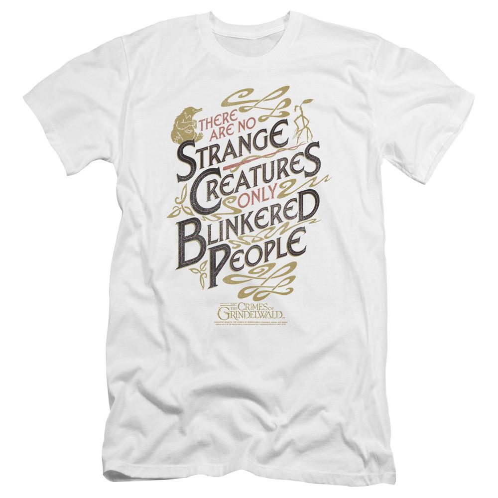 Fantastic Beasts 2 Premium T-Shirt Blinkered People White Tee Unisex T-Shirt XXXL