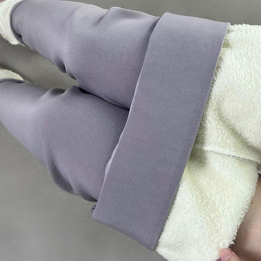 Damskie spodnie sherpa zimowe grube legginsy o wysokiej rozciągliwości odzież outdoorowa ciepłe termiczne spodnie podszyte polarem