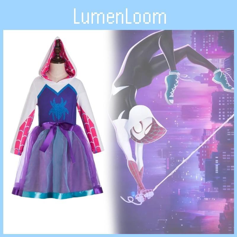 Inspired Ghost Spider Costume Gwen Inspired Hoodie Cosplay Tutu Dresses Birthday