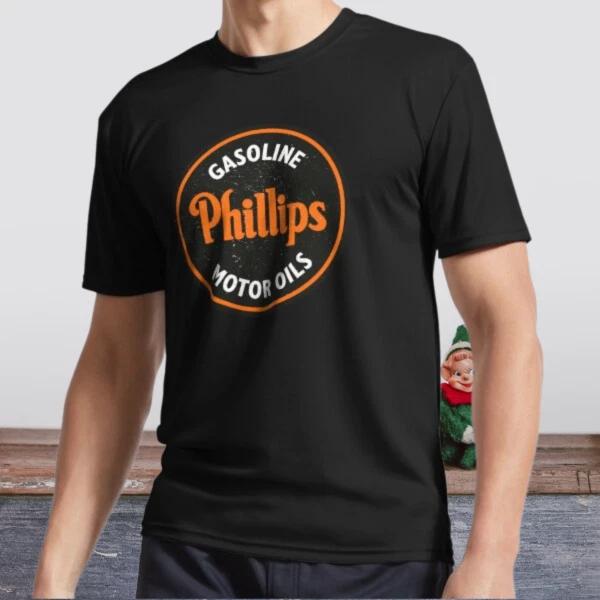 New Shirt Phillips 66 Gasoline and motor Active Logo T-Shirt Funny Size S to 5XL XL