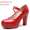8cm 10cm Small Size 32-43 Shallow Soft Leather Mary Janes Platform Pumps 2025 Spring Trend Block High Heels Shoes Office Model