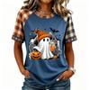 Women's Short Sleeve Raglan T-Shirt Round Neck Letter Print Casual Tee