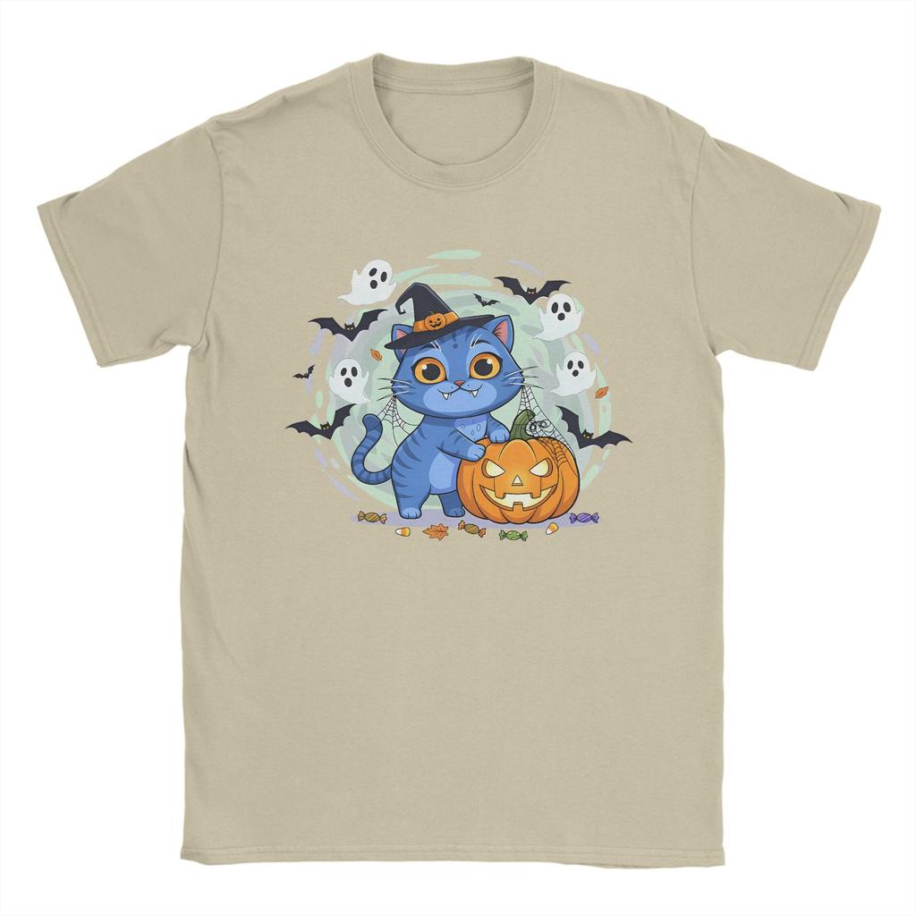 Spooky Derpy Tiger Halloween Demon Hunters T-Shirt Beach Popular T-Shirts Man Cotton Round Neck Plus Size Tees Street Style Tops