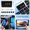 Hodozzy 1Din 9 Inch Touch Screen 1 Din Car Radio Wireless Carplay and Android Auto Car Stereo Single Din Support Bluetooth Handsfree Mirrorlink USB FM