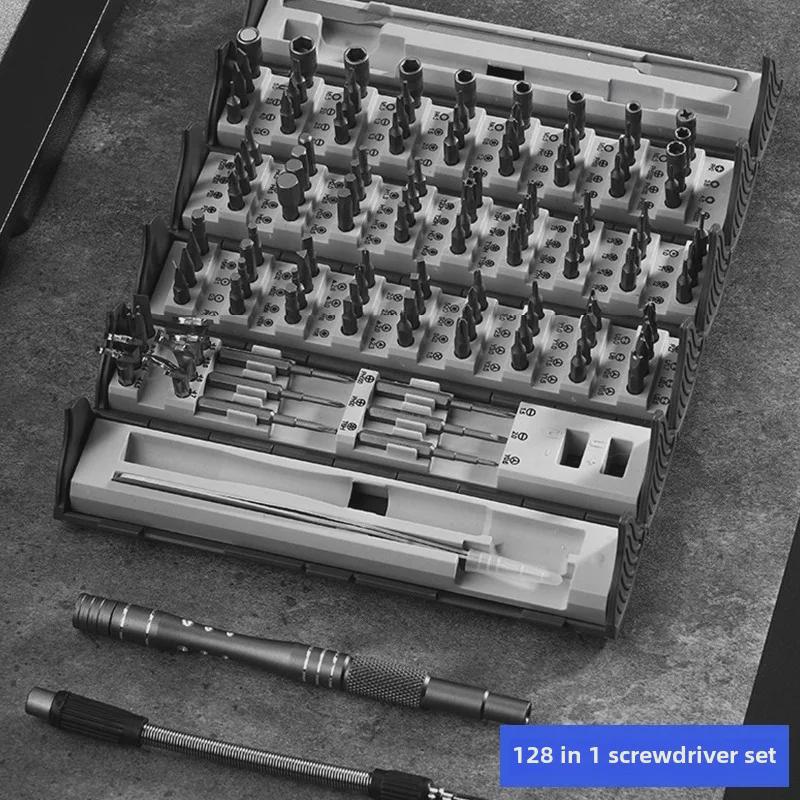 128-in-1 Multifunktionales Elektrisches Schraubendreher-Set für Handy-Reparatur