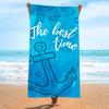 Seaside Beach Towel Microfiber Quick-Drying Double-Sided Digital Printing Beach Towel Non-Stick Sand Sun Protection Large Shawl