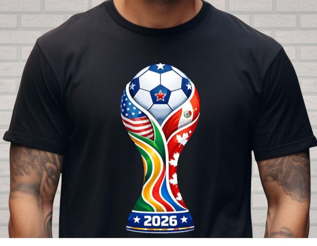 World Cup 2026 T-Shirt, Soccer Fan Graphic Tee, Football Lover Shirt, USA Canada Mexico 2026 Tee, Sports Fan Gift, Game Day Shirt