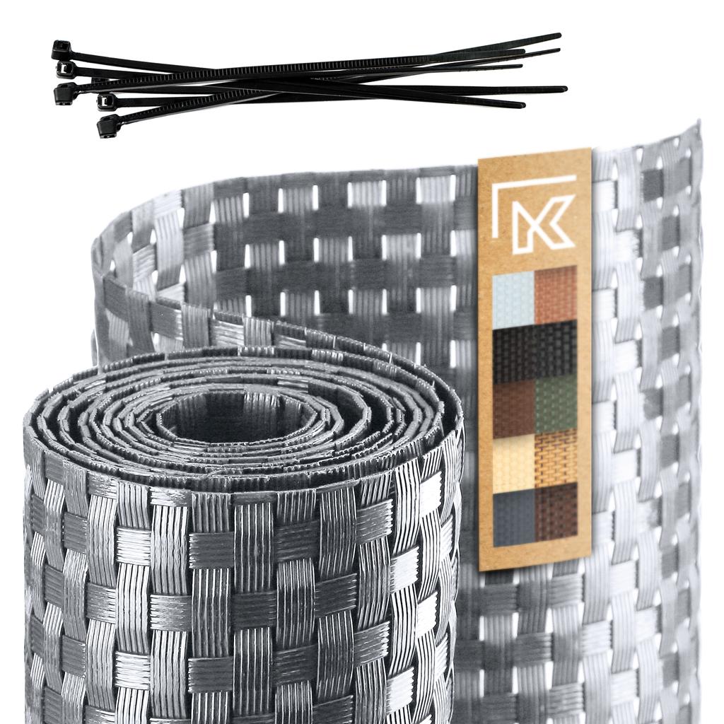 KADAX Fence Tape For Fence Panels 19cm 2.55m Fence Cover
