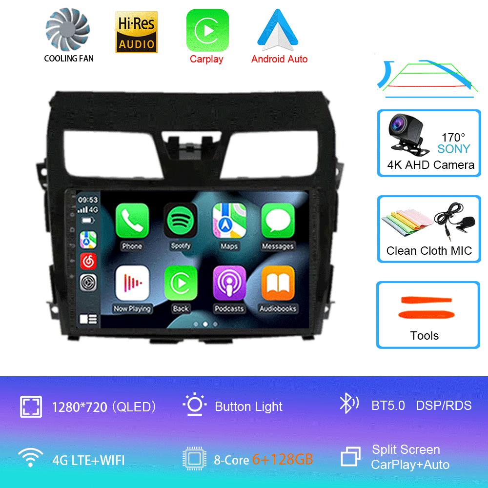 Car Radio Android 14 Carplay For Nissan Teana Altima 2013 2014 2015 GPS Multimedia Video Player DSP Stereo 360 Camera Head Unit