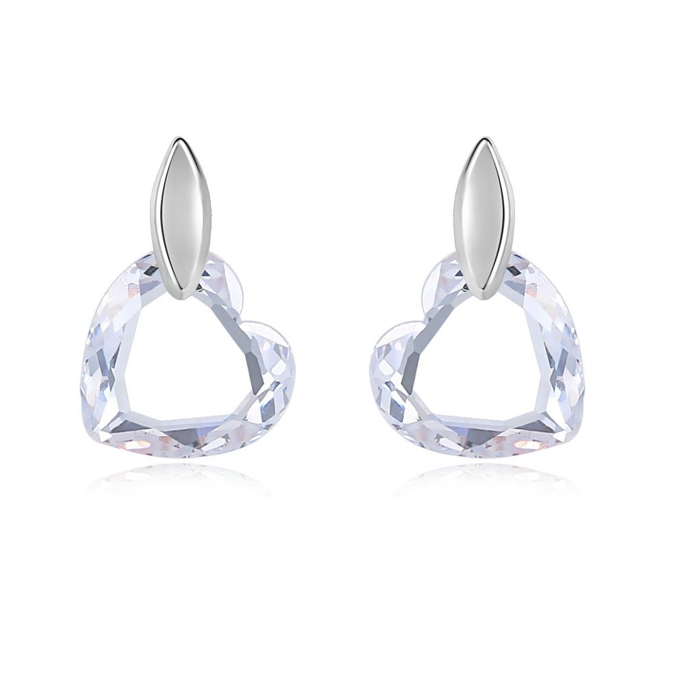 

Top Quality Clear Heart Rose Gold Color Stud Earrings Jewelry Made with Genuine Austrian Crystal ZYE182 ZYE345