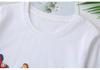 2026 Plus Size Cotton T-Shirt with Horse Patch - Short Sleeve, Round Neck, Fashionable Top for Fat Girls