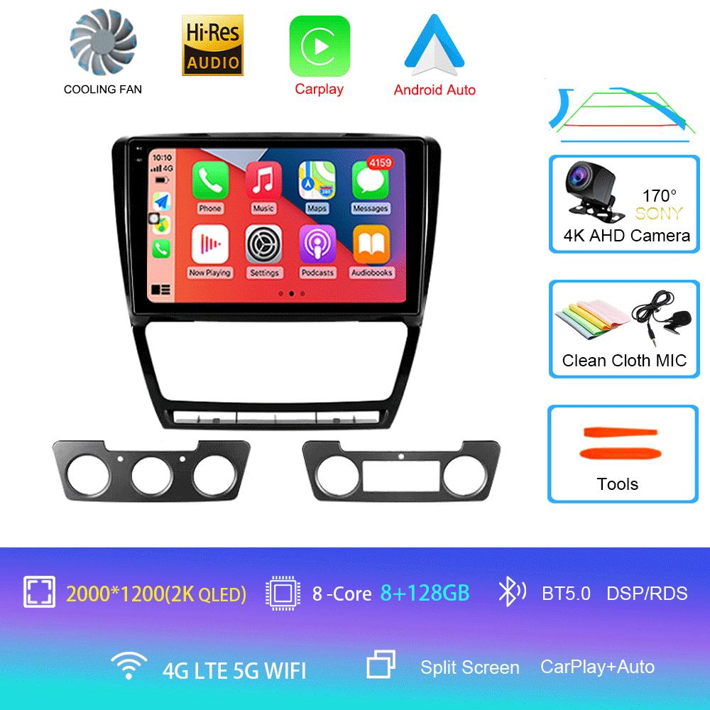 Android 14 Car Radio For Skoda Octavia 2 A5 2008 - 2013  Multimedia Video PlayerNavigation Stereo GPS  No 2din 2 Din Dvd