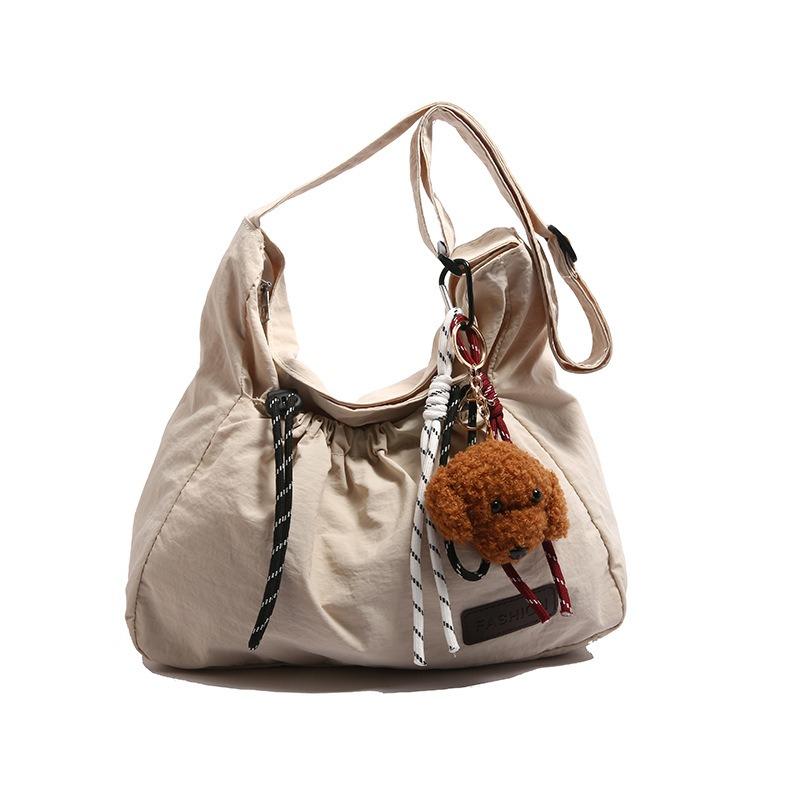 New drawstring messenger bag casual women's bag student shoulder bag sports light large capacity nylon bag