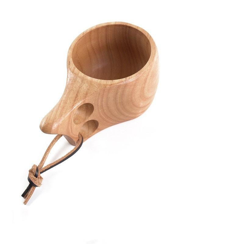 

Персонализированная креативная деревянная кружка с ручкой и шнурком, кружка для молока, деревянные кофейные кружки 101-200ML