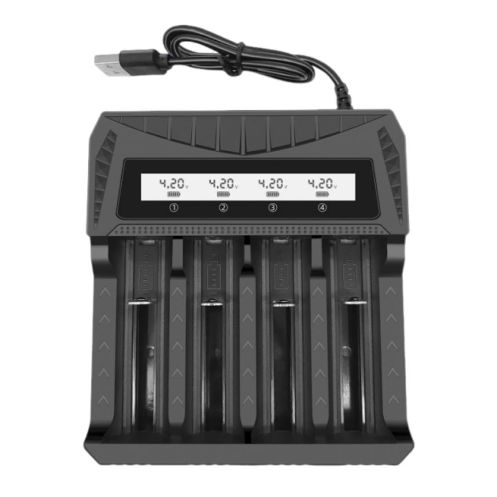 

1.2V-1.5V Ni-MH Intelligent LCD Battery USB Charger Suitable for various batteries чёрный