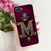 Transparent For Oppo A12 Case Cover Luxury Crown Aesthetic A-Z Letters 2D Flat Pattern Soft Casing For Oppo CPH2083 CPH2077