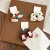 1 Pair Girl Hair Ties Soft Fabric Cartoon Rabbit Bear Carrot Decor Hair Ropes Gentle on Scalp Safe Baby Hair Bands