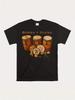 Puerto Rican Bomba Drum Graphic T-Shirt - Black with Cultural Drum Design - Soft