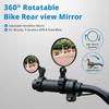 360 Rotatable Bike Rear View Mirror Adjustable Handlebar Wide Angle Convex Mirror For Bicycle Electric Scooter MTB Road Bike