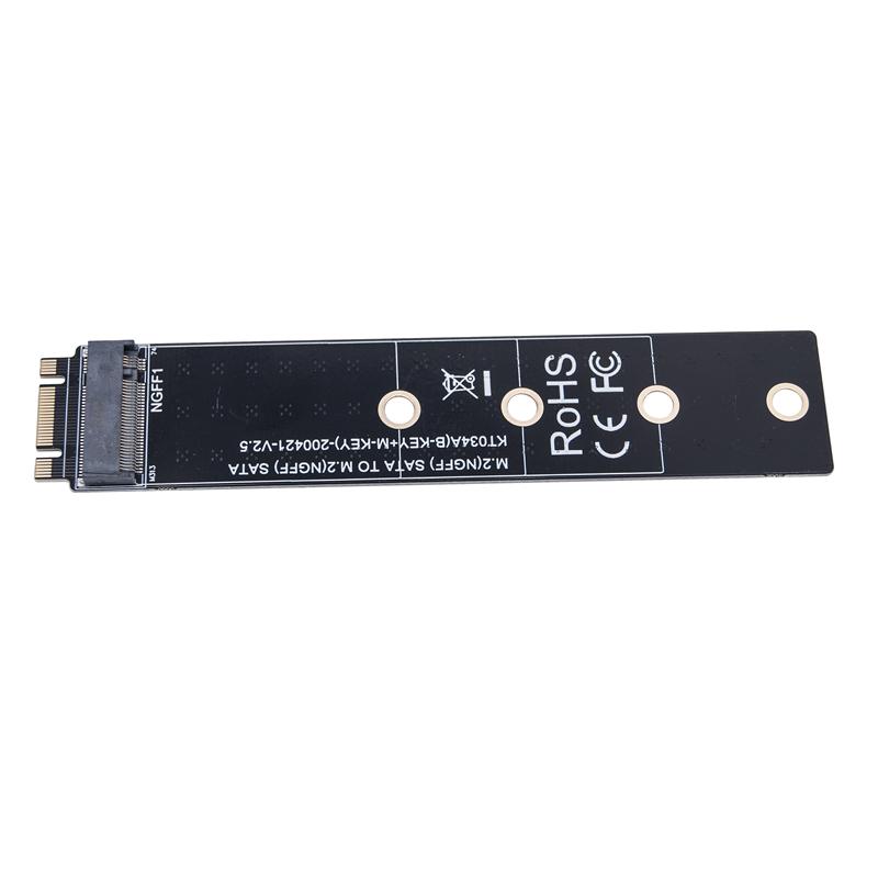 M.2 NGFF NVME AHCI PCIE Interface Riser Card Male to Female M2 SSD Interface Test Protection Card B+M/M key Slot Extension Board