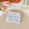 Multifunctional Document Card Bag Key Coin Purse for Women Cartoon Floral Bow Print Coin Purse Cute Storage Bag Purse
