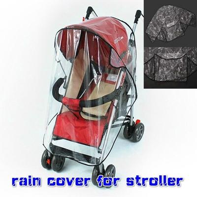 Housse de pluie imperméable en EVA pour poussette landau chariot housse anti-poussière anti-pluie imperméable pour poussette bébé